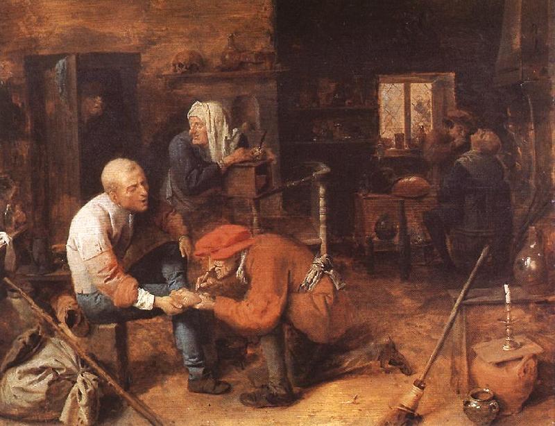 BROUWER, Adriaen The Operation fdg oil painting image